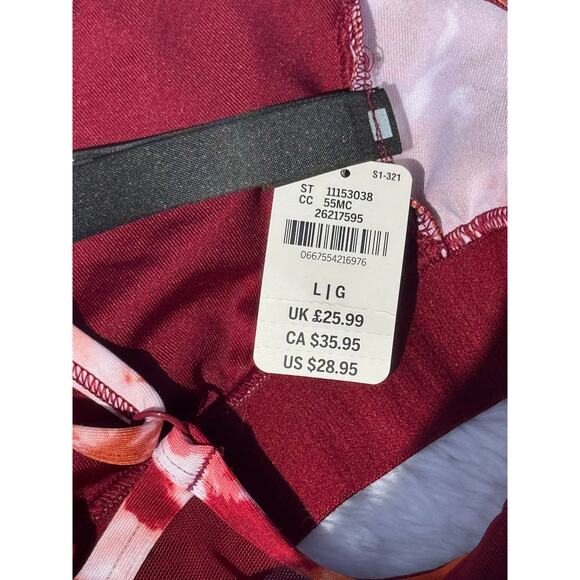 PINK Sport Activewear Sports Bra Sz Large Red, Pink, Orange - Picture 3 of 4